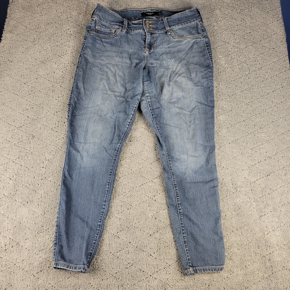 Torrid‎ Jeans Womens 16T Blue Ankle Tapered Medium Wash Mid Rise Denim